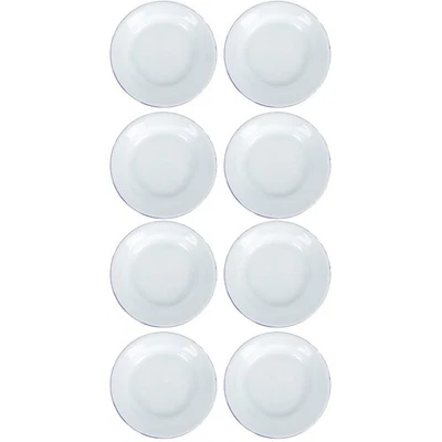  Set of 2 Enamel Ware Small Dessert Plates Fruits Dishes Dinnerware - Image 1 of 4