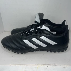 New Adidas Mens Turf Cleats Athletic Shoe Goletto Viii Black Leather Sz 10.5 - Picture 1 of 17