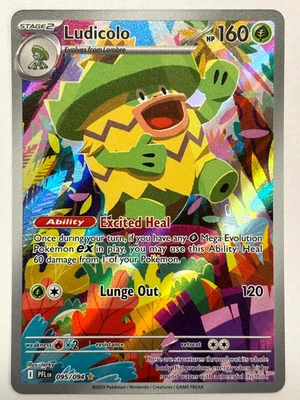 Pokemon Phantasmal Flames 095 / 094 Ludicolo Illustration Rare Holo - Image 1 of 2