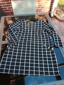 WALLIS London  hübsches A-Linien Schlupfkleid Kleid schwarz weiß Karo 2XL 46/48 - Bild 1 von 7
