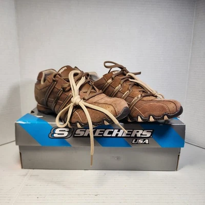 Nuevos Zapatos Skechers Para Mujer 8.5 Motociclistas Patrulla Tenis Deportivos 46071 Marrón Gamuza Foto 1 de 4