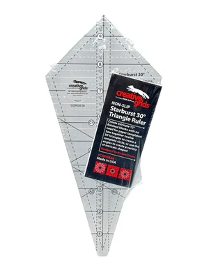 Edredón triangular Creative Grids Starburst 30 grados regla 9-1/2 pulgadas CGRISE30 Foto 1 de 4