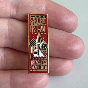 Vintage 1989 San Diego Arts Festival Enamel Soviet Union Souvenir Collectible Pi - Picture 1 of 3