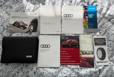 Audi A4 2018 manual del propietario A 4 juego completo de fábrica con estuche Foto 1 de 4