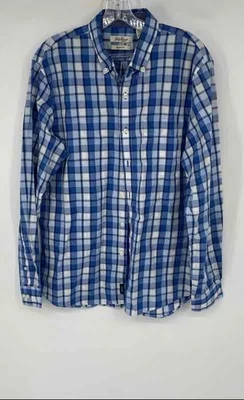 Camisa de vestir Van Heusen para hombre multicolor a cuadros mezcla de algodón calce ajustado talla L 16-16,5 Foto 1 de 4