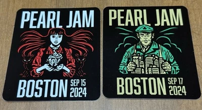 Pegatina Pearl Jam Boston Fenway Park 2024 15 y 17 de septiembre PJ Vedder béisbol irlandés Foto 1 de 3