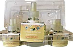 LEMON GELATO SCENTPLUG REFILL LOT SET X 6 YANKEE CANDLE YELLOW HELLO ITALY LINE - Picture 1 of 3