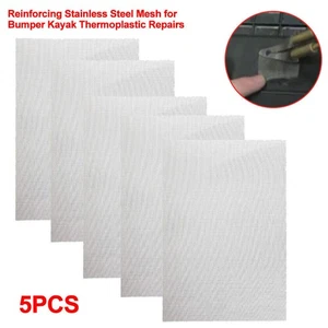 5pcs Welding Mesh Plastic Reinforcing Stainless Steel Wire mesh For Bumpe NEW - Picture 1 of 12