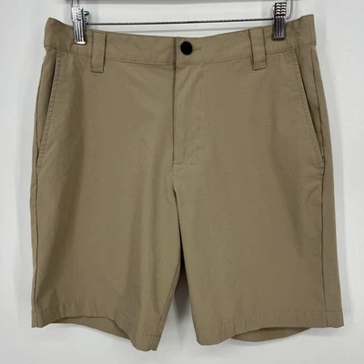 Pantalones Cortos Chinos Banana Republic Para Hombre Talla 32 Beige Frente Plano Cremallera Elástico Foto 1 de 4