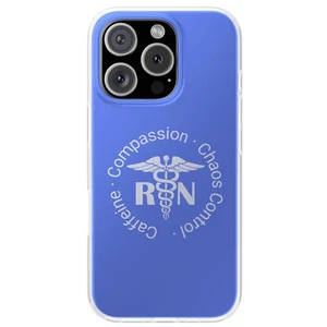Design Hülle für Apple iPhone (16,15,14,13,12,11,X,8,7),RN Krankenschwester Koffein Druck - Bild 1 von 8