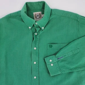 Cinch Mens Button Down Long Sleeve Green Cotton Western Cowboy Shirt Size S - Picture 1 of 5