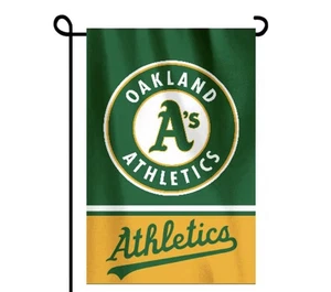 Oakland Athletics Double Sided Garden Flag 12x18 Heavy Duty Polyester/New - Picture 1 of 1