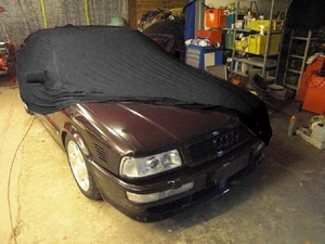 Funda de coche de garaje completa interior negra con bolsillos de espejo para Audi Coupé B3 - Imagen 1 de 2