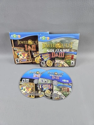 Jewel Quest I & II & Solitaire II & III PC Video Game Puzzle - Image 1 of 4