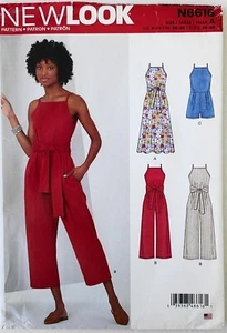 New Look 6616 Misses Mono Mamelucos Vestido Costura Patrón Talla 8-20 - Imagen 1 de 1
