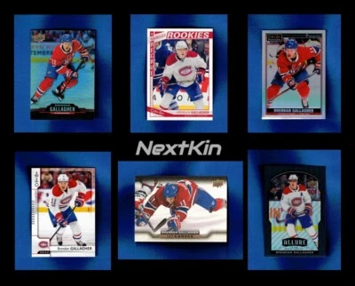 BRENDAN GALLAGHER 6 card Lot OPC Rookie Platinum Easter Egg Allure Blk Rainbow. - Image 1 of 2