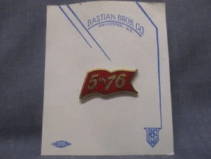 BURGEE PENNANT FLAG Tie Tack 5 IN 76 BASTIAN BROS CO - 1976 vintage Lapel Pin - Picture 1 of 3