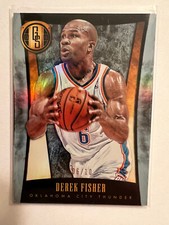 2013-14 Panini Gold Standard Platinum Derek Fisher 6/10 Jersey #'ed