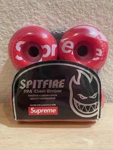 SUPREME Spitfire Shop Wheels 54mm 99A Classic Urethane Red/White Swirl NEW - Picture 1 of 10