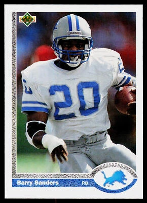 Barry Sanders, 1991 Upper Deck, #444, Detroit Lions, - Image 1 of 2