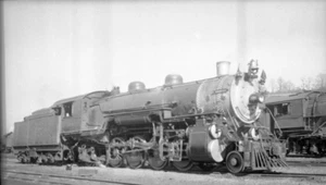 Steam Locomotive Railroad 1545 2-8-2 Negative 9537 - Picture 1 of 1