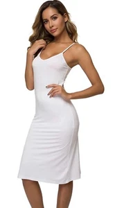 LB LIFEBEST Women's Full Slips Cami Long Spaghetti Strap Under Dress - NWT - Picture 1 of 8