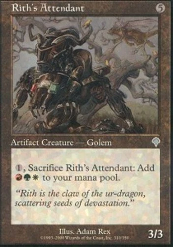 Rith's Attendant - Foil ~ Lightly Played Invasion MTG Magic UltimateMTG Artifact - Image 1 of 1