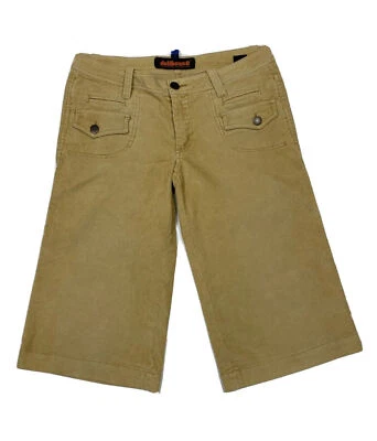 Dollhouse Women Size 11 (Measure 32x18) Beige Corduroy Wide Leg Bermuda Shorts - Image 1 of 4