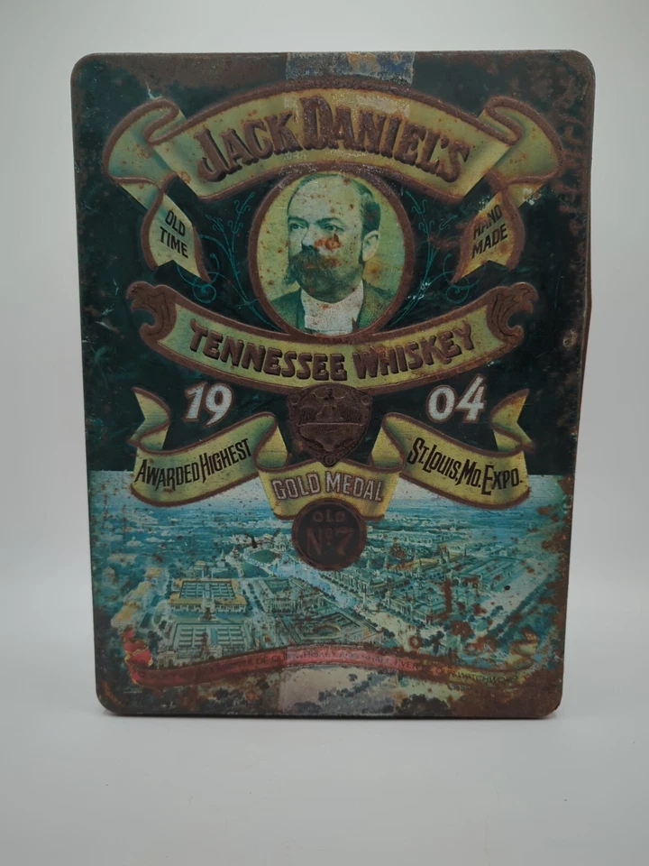 Jack Daniel’s 1904 Tennessee Whiskey Old No. 7 Tin Box Mansfield England - ST41 - Image 1 of 4