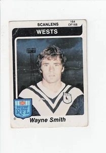 1980 Scanlens Rugby League Wayne Smith #164 (Wests Magpies) - Picture 1 of 2
