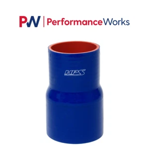 HPS 2-3/4" - 3" ID 4" Length Silicone Straight Reducer Coupler Hose 4-ply Blue - Picture 1 of 2