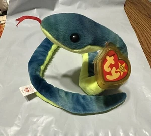 Retired Hissy 1997 TY Beanie Baby With Tag Errors - Picture 1 of 8