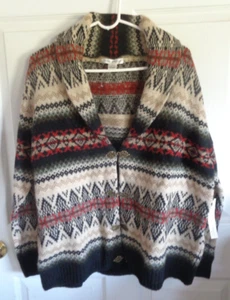 Neu mit Etikett - Susan Bristol Damen - Aztekenmuster / Western - Wolle - Pullover Jacke - Größe 2X - Bild 1 von 3
