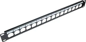 TUK - 19" 1U D Universal XLR Type Port Panel, 16 Ports - Picture 1 of 1