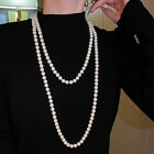Classic Exquisite Pearl Long Sweater Necklace Fashion Lady Party Wedding Jewe Ni