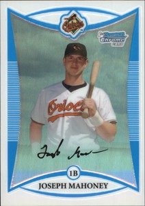 2008 Bowman Chrome Prospects Refractors #BCP74 Joseph Mahoney RC Card /599  