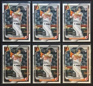 2024 Bowman - Lot of (6) Heston Kjerstad (RC) #9 Baltimore ORIOLES - Picture 1 of 4