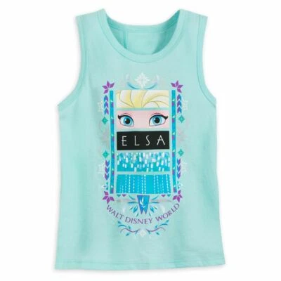 Disney Frozen Girls Tank Top Elsa Walt Disney World Girls Size XXS XS S New - Image 1 of 2