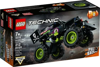 Lego TECHNIC (42118) Monster Jam® Grave Digger® - 212 pcs - PULL BACK - 2 in 1 - Image 1 of 4