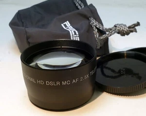 HD 2.5X AUX Telephoto 58mm Lens for 18-55mm IS - Picture 1 of 8