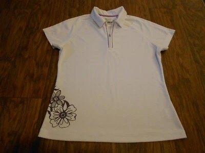 Camisa de golfe feminina Cutter & Buck tamanho G grande top atlético - Imagem 1 de 4