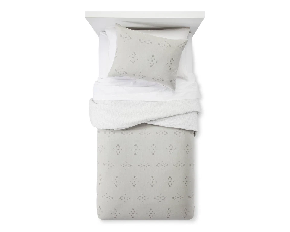 MINT Green Geometric Line Jacquard Comforter Set 3pc - Threshold Twin XL