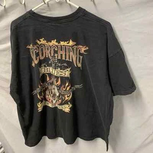 Scorching Guitar Shirt Adult 2Xl Black Short Sleeve Graphic Print Men’s - Picture 1 of 15