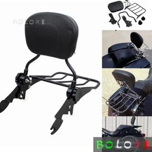 Sissy Bar Backrest + Luggage Rack For Harley Touring CVO Street Road Glide 09-17 - Picture 1 of 6