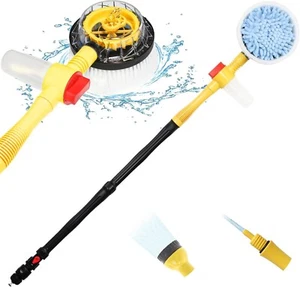 Rotating Car Wash Brush, Car Wash Brush with Long Handle,Automatically Foams Car - Picture 1 of 7