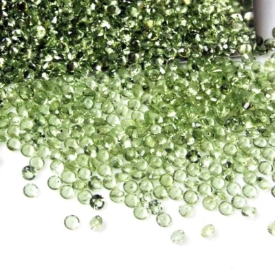 Wholesale Lot 2mm Round Facet Natural Prasiolite Amethyst Loose Calibrated Gems - Image 1 of 4