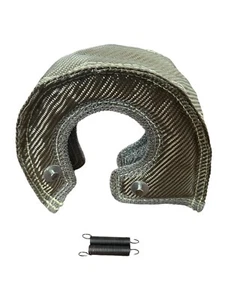 T3 Titanium Fiber Turbo Blanket Heat Shield Barrier Turbocharger Cover Wrap - Foto 1 di 8