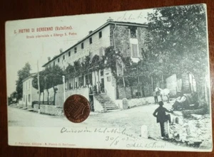 Antike Postkarte Landschaft Italien Lombardei Sondrio S Pietro Berbenno Hotel - Bild 1 von 2