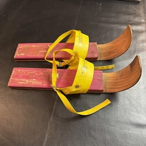 Zapatos para nieve Adirondack vintage de madera para niños esquís BONITOS - Imagen 1 de 6