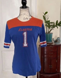 NIKE Red Tag Women’s Blue Orange Short Sleeve Crew Neck Florida Gators T-Shirt M - Picture 1 of 14